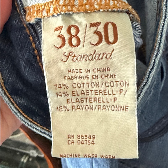 Tommy Bahama Indigo Standard Fit Mens 38x309.25" Jeans Coastal Beach Denim - Picture 5 of 12